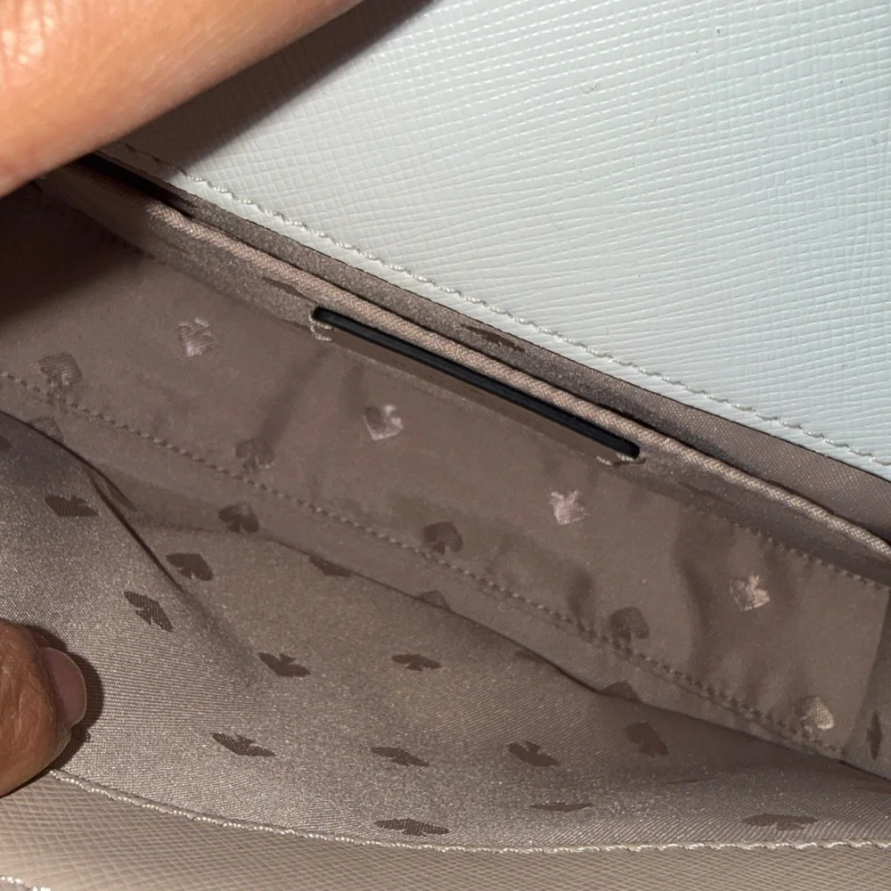 Kate‎ Spade tan cream and black Madison Flap Convertible chain Crossbody